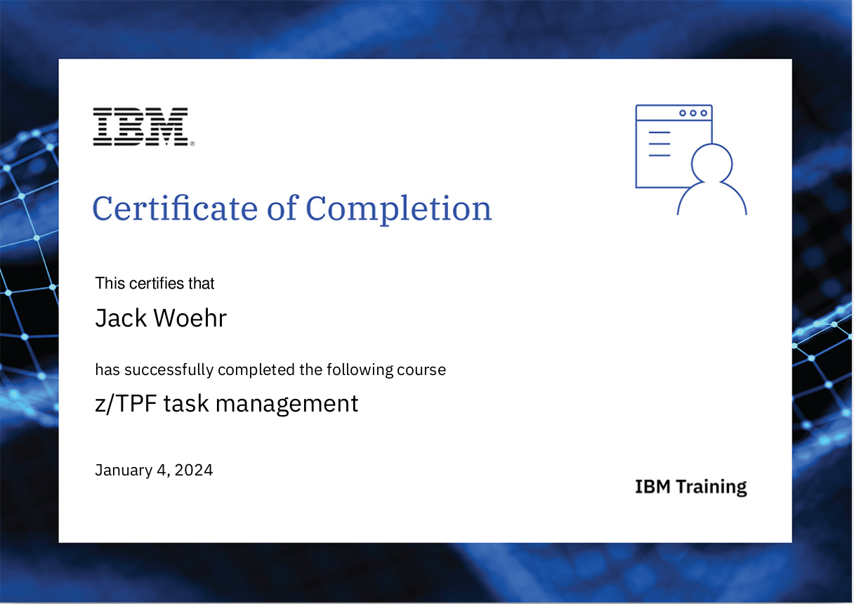 IBM z/TPF task management
